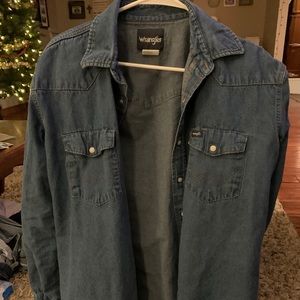 Wrangler denim button down